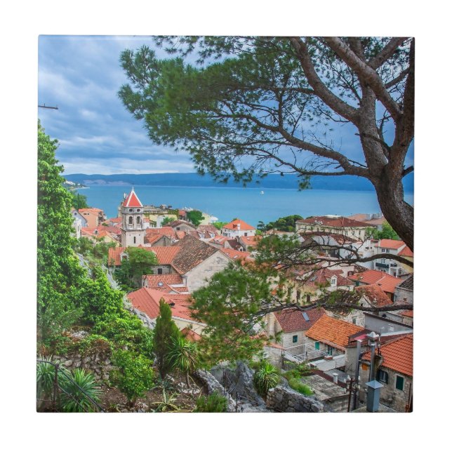 Azulejo Pueblo croata de Omis (Frente)