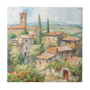 Azulejo Pueblo italiano antiguo