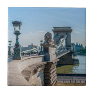 Azulejo Puente de la Cadena Szechenyi en Budapest, Hungría