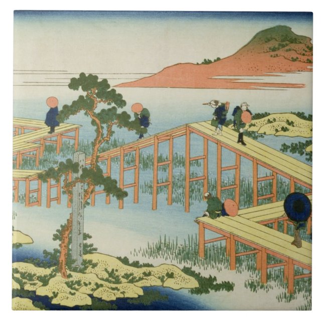 Azulejo Puente de ocho porciones, provincia de Mucawa, (Frente)