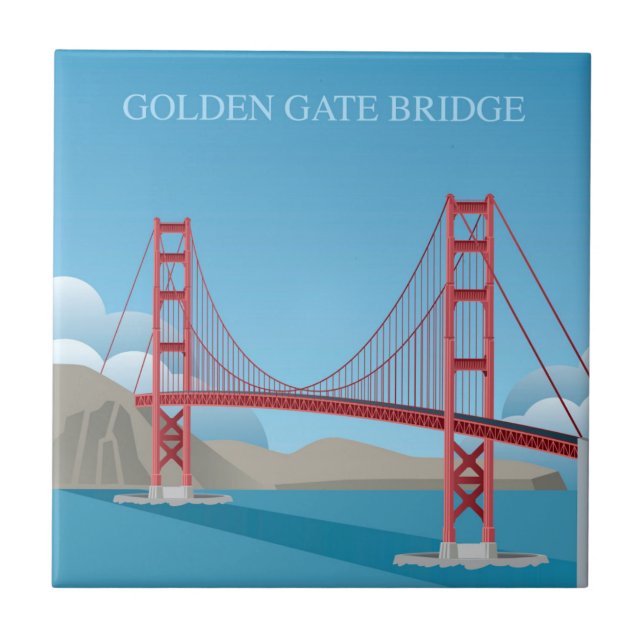 Azulejo Puente Golden Gate el | San Francisco (Frente)