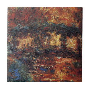 Azulejo Puente Japonés de Claude Monet, Arte Antiguo Fino