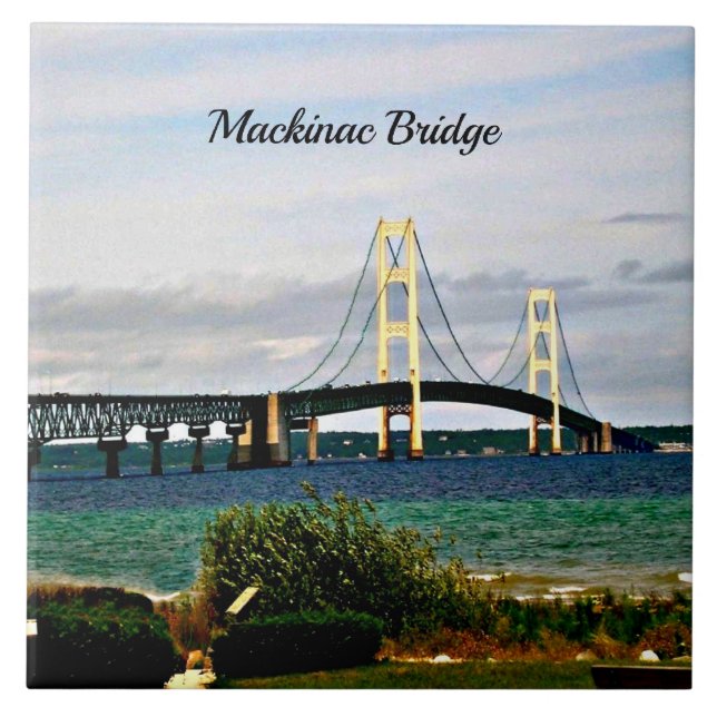 Azulejo Puente Mackinac, Isla Mackinac (Frente)