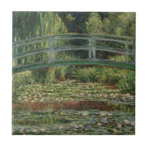 Azulejo Puente Monet Japonés de Fútbol y la piscina Water