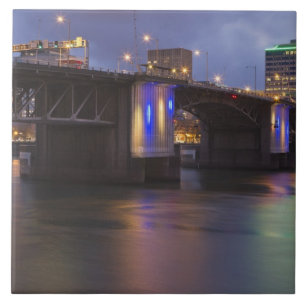 Azulejo Puente Morrison sobre el río Willamette