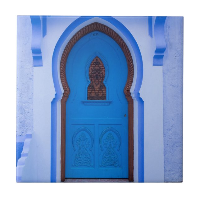Azulejo Puerta Azul Marroquí (Frente)