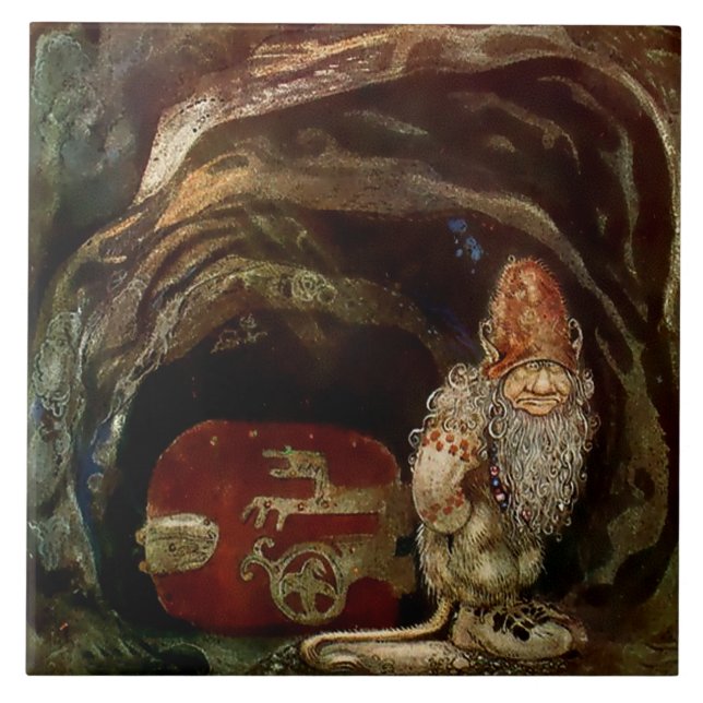 Azulejo “Puerta de trol” de John Bauer (Frente)