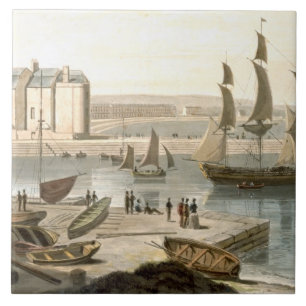 Azulejo Puerto de Weymouth, 'de un viaje alrededor del