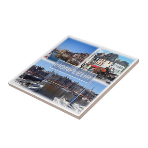 Azulejo puerto zFR028 de HONFLEUR, Normandía,