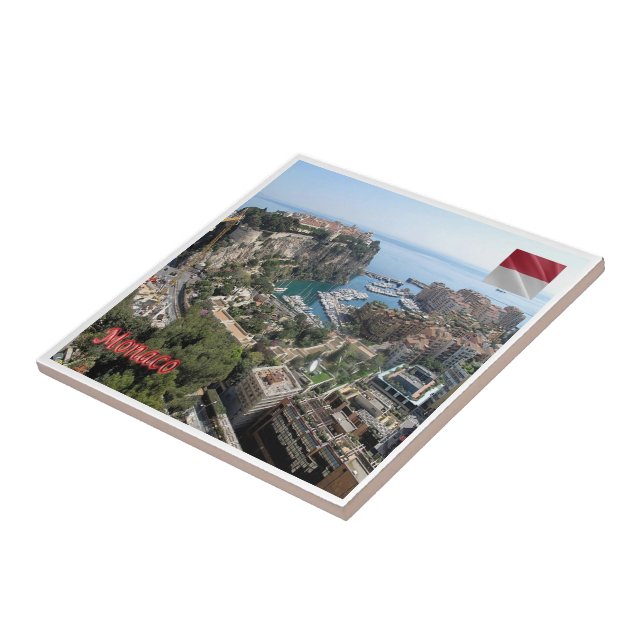 Azulejo PUERTO zMC011 DE FONTVIEILLE, Mónaco, (Lado)