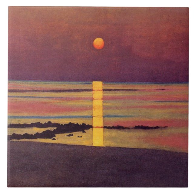 Azulejo Puesta de sol (por Félix Vallotton) (Frente)