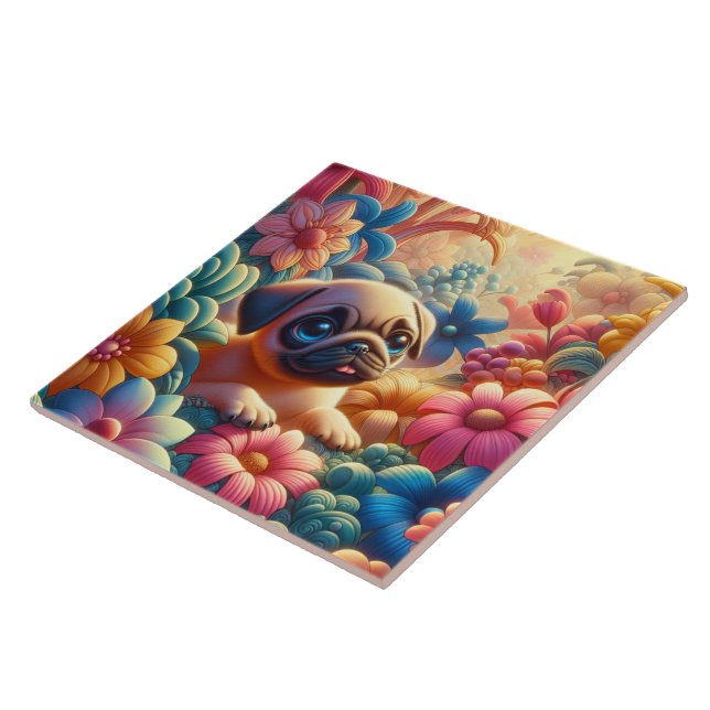 Azulejo Pug (Lado)