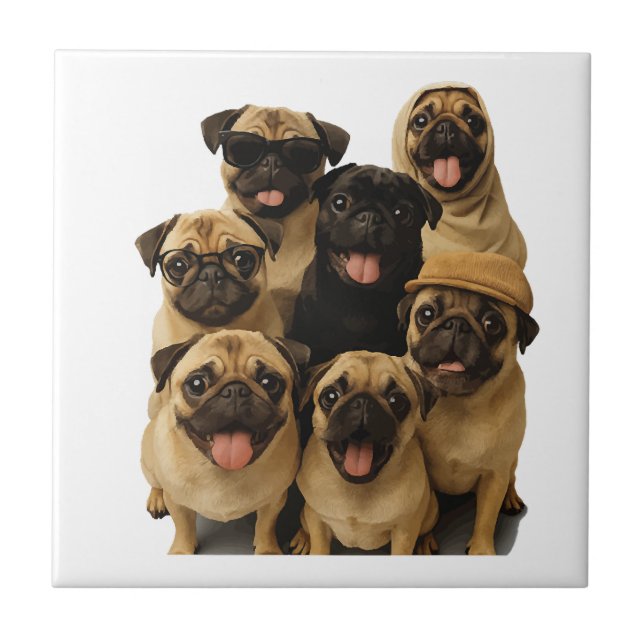 Azulejo Pug (Frente)