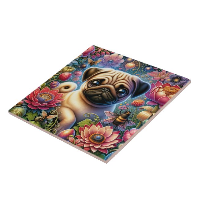 Azulejo Pug (Lado)