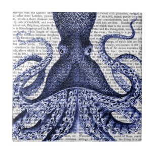 Azulejo Pulpo azul