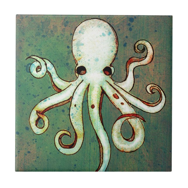 Azulejo Pulpo Cthulhu (Frente)