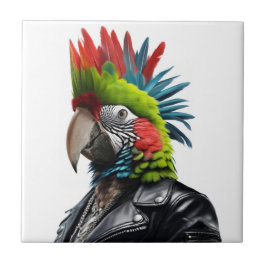 Azulejo Punk Parrot