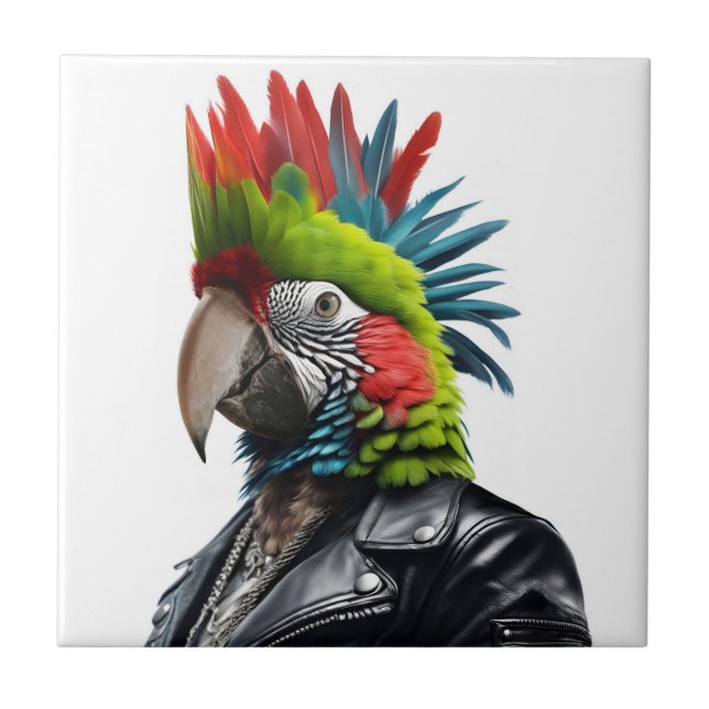 Azulejo Punk Parrot (Frente)