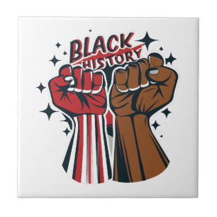 Azulejo Puños de historia negra