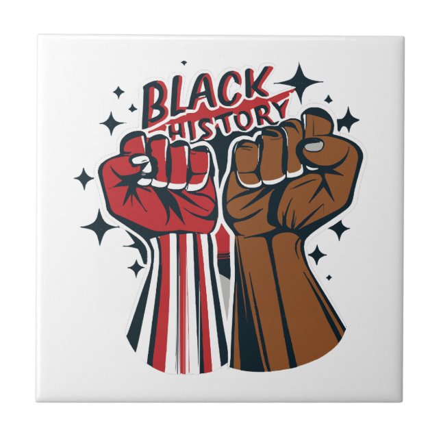 Azulejo Puños de historia negra (Frente)