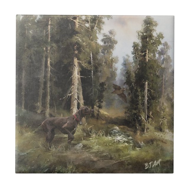 Azulejo Puntero de Shorthairo alemán (Frente)