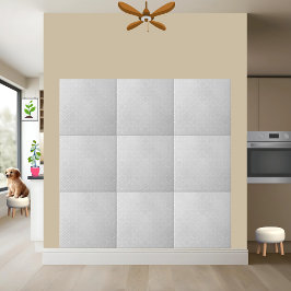 Azulejo Punto de Polka Blanco Moderno y Minimalista