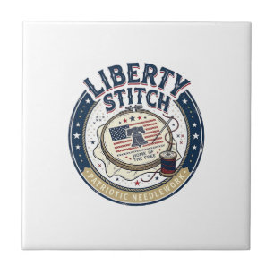 Azulejo Punto Liberty Patriótico Bordado Patriótico Necesi