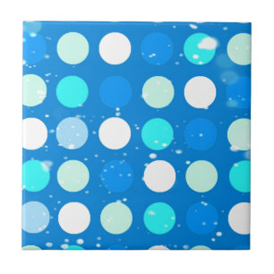 Azulejo Puntos azules grandes azules, blancos, celestes