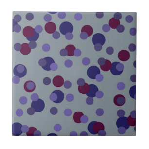 Azulejo Puntos de bayas, violetas y púrpura