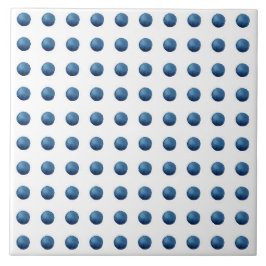 Azulejo Puntos de color azul