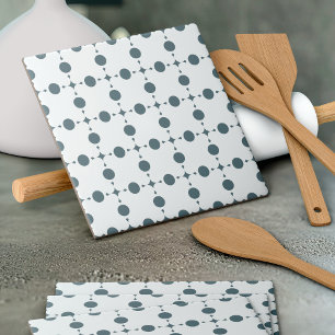 Azulejo Puntos de Polka Gris, Patrón De Punto De Polka, Pu