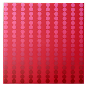 Azulejo Puntos de satén - tonos de rojo profundo