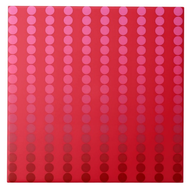 Azulejo Puntos de satén - tonos de rojo profundo (Frente)