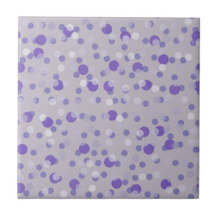 Azulejo puntos morados, lavanda y grises