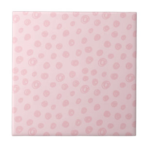 Azulejo Puntos rosados sonrosados
