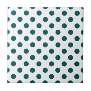 Azulejo PUNTOS - ~ VERDE AZULADO (de un diseño del lunar)