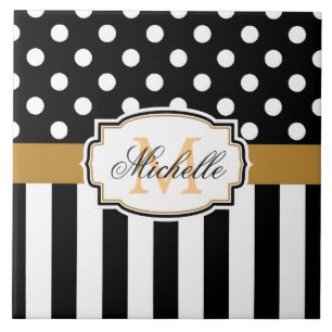 Azulejo Puntos y franjas