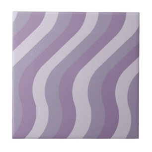 Azulejo Purple Abstract Wavy Stripe Pattern Moderno