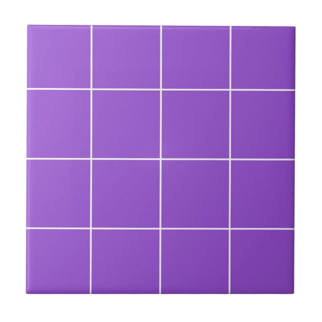 Azulejo Purple Geometric Pattern Moderno Girly Trendy (Frente)
