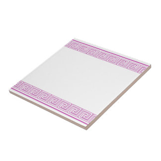 Azulejo Purple Grecian Frieze Pattern