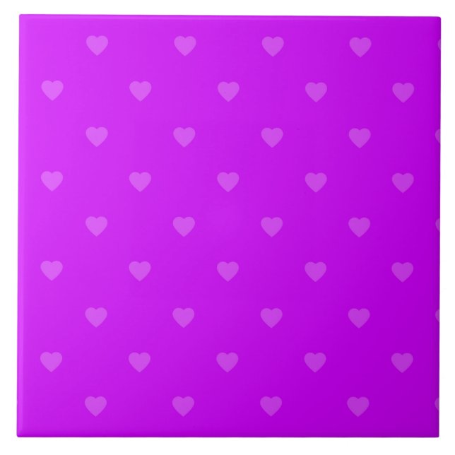 Azulejo Purple hearts pattern (Frente)