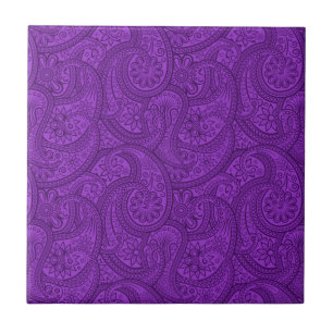 Azulejo Purple Paisley
