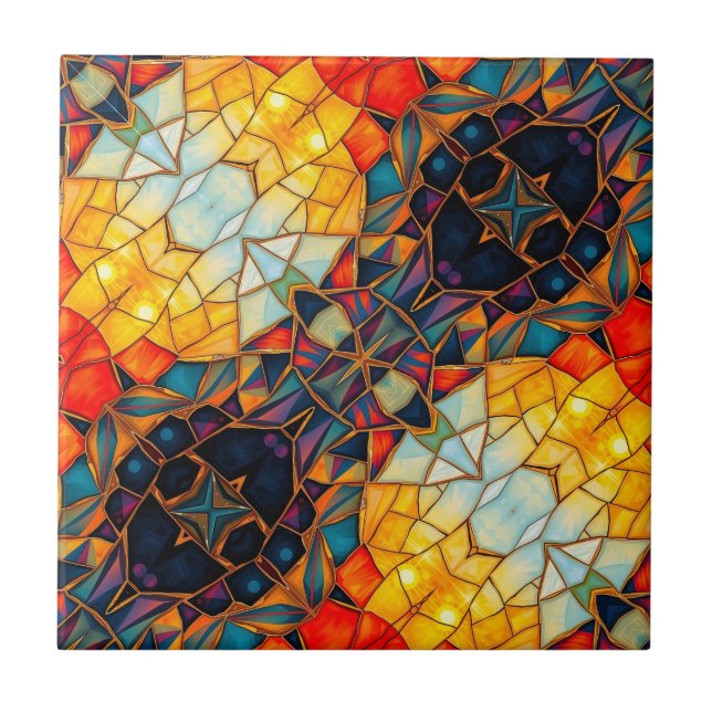 Azulejo Púrpura diagonal (Frente)