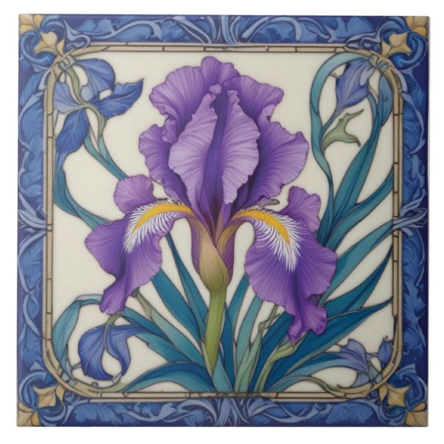 Azulejo Púrpura Iris Splendor (Frente)