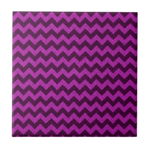 Azulejo Purpurado Zig Zag Brillante