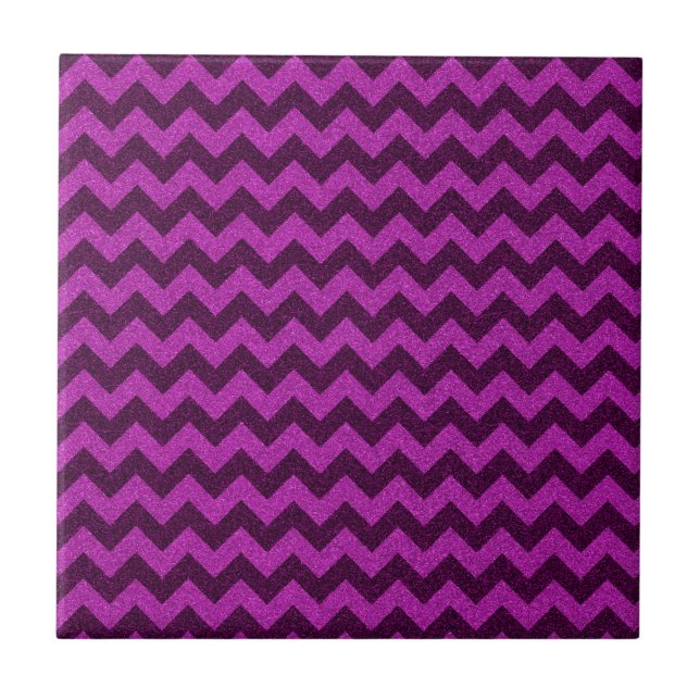 Azulejo Purpurado Zig Zag Brillante (Frente)