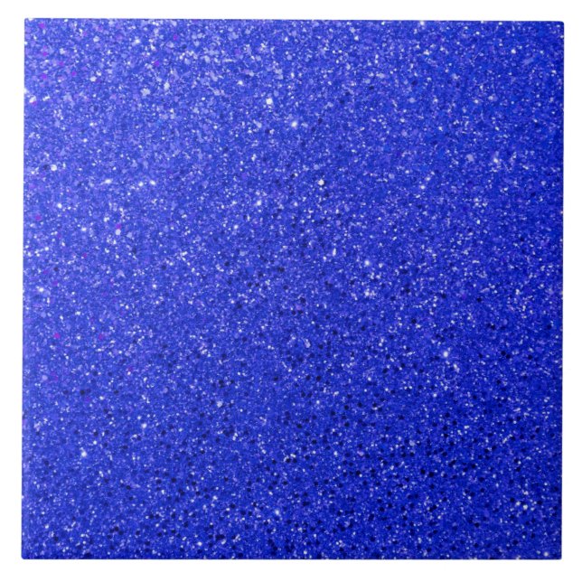Azulejo Purpurina azul brillante (Frente)