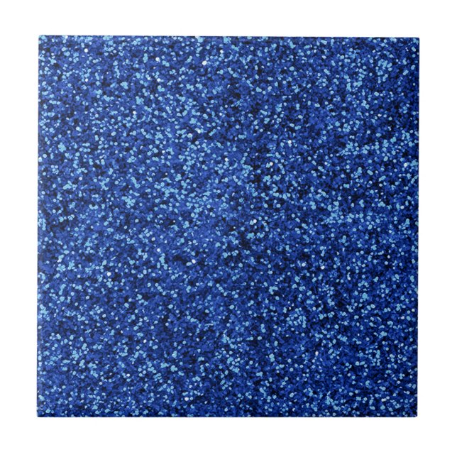 Azulejo Purpurina azul profundo (Frente)