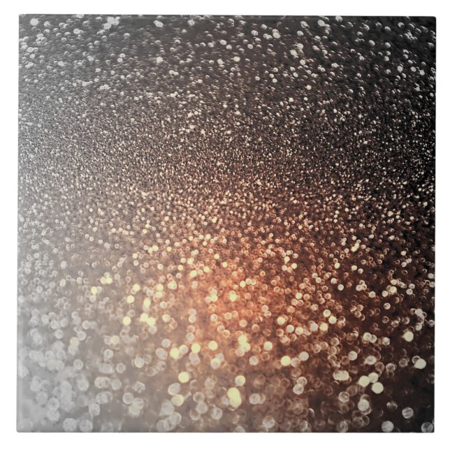 Azulejo Purpurina brillante de la chispa del cobre de la (Frente)