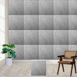 Azulejo Purpurina de plata brillante Tile cerámico